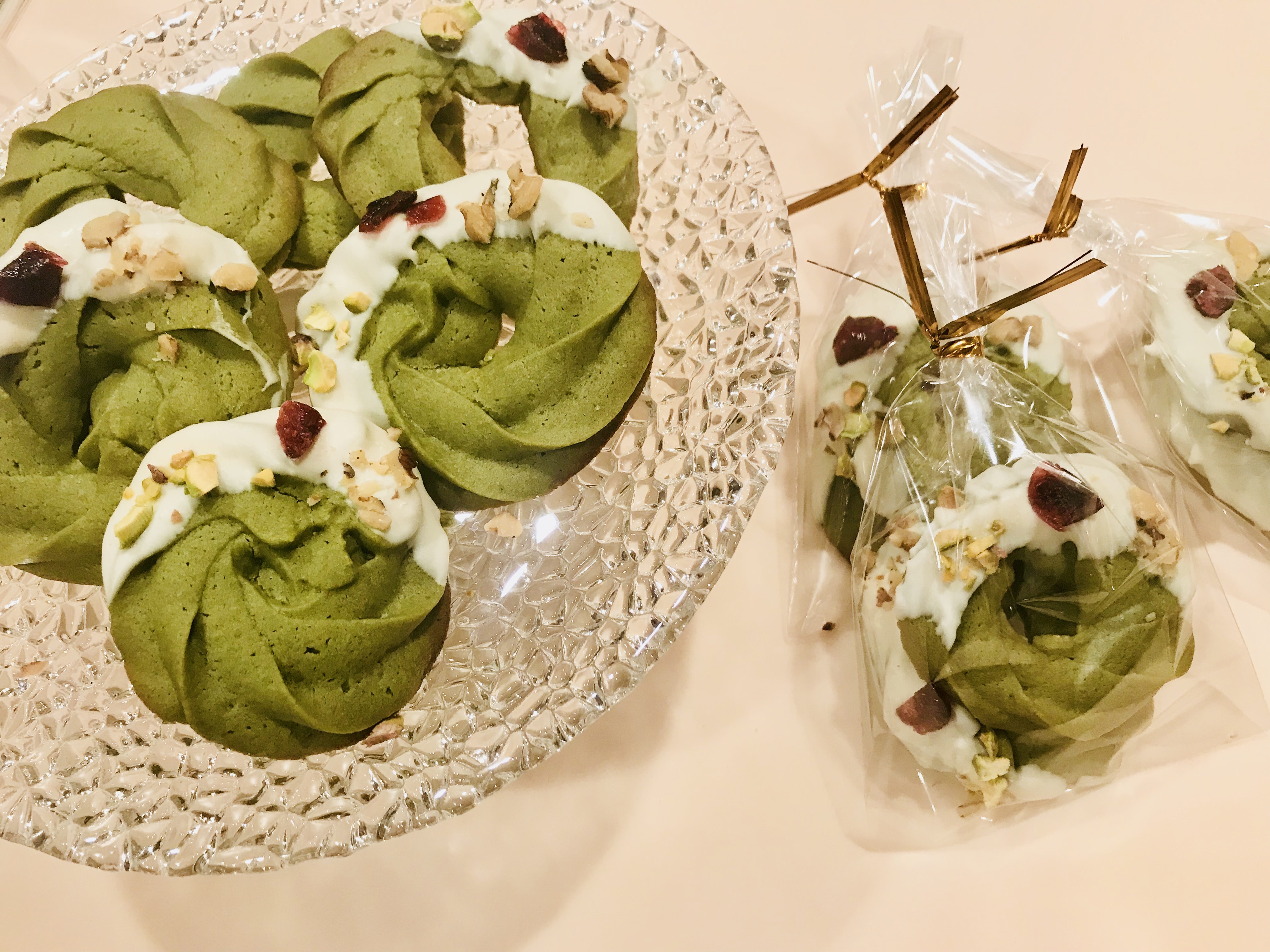 Christmas Wreath Green Tea Cookie Christmas Wreath Green Tea Cookie