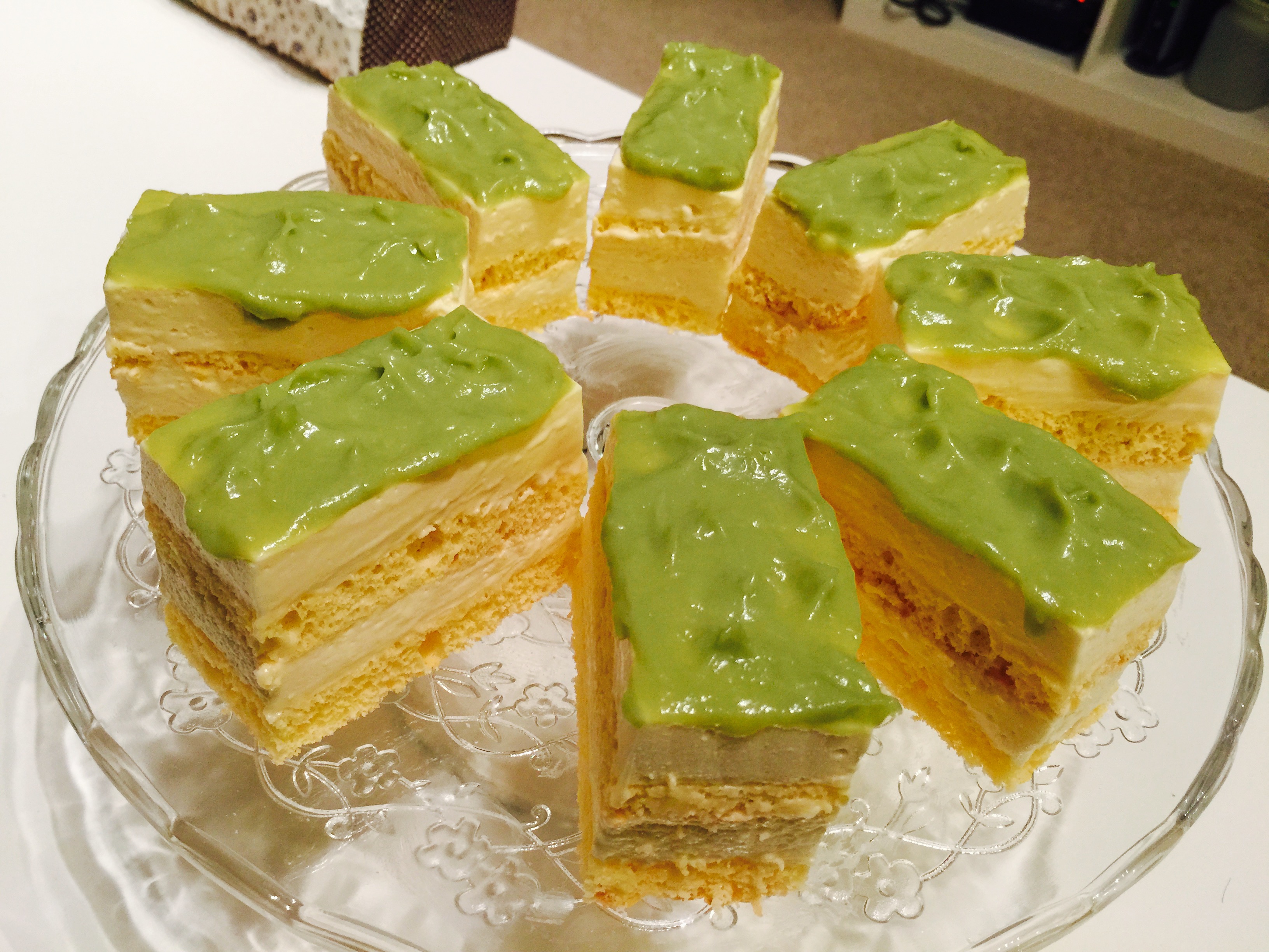 Matcha Durian Cheesecake Matcha Durian Cheesecake