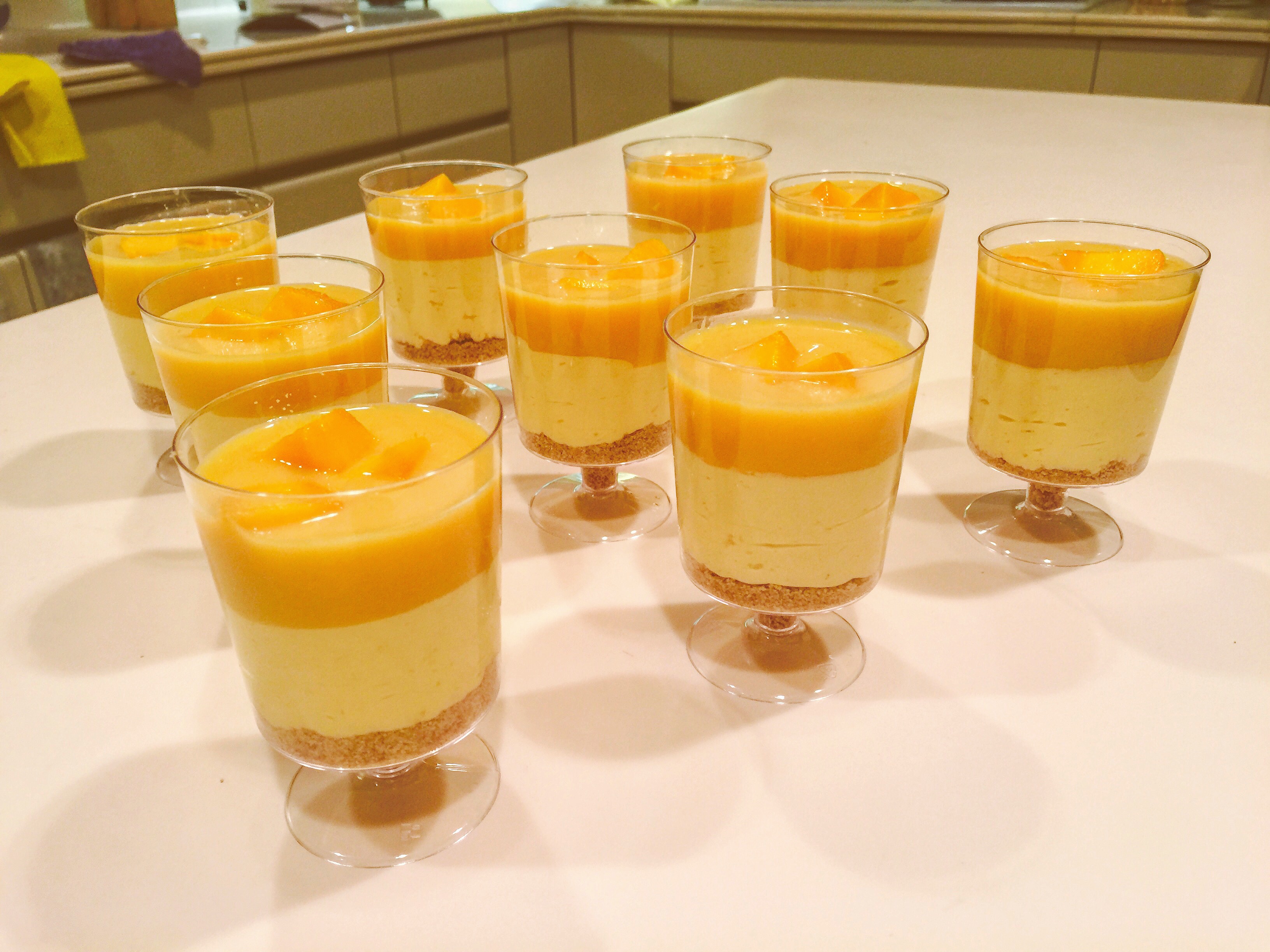 No Bake Mango Pudding Cheesecake Cup No Bake Mango Pudding Cheesecake Cup